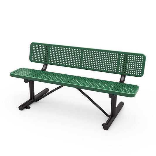 Expanded Steel 6' Park Bench